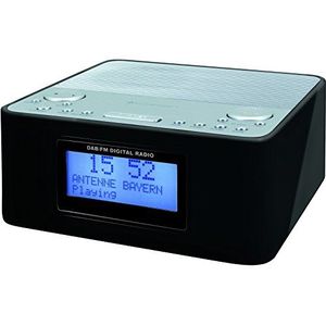 Soundmaster UR170SW DAB+, en FM wekker radio zwart