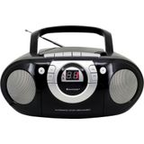 Soundmaster SCD5100SW - Boombox met FM-radio en Cassettespele - Zwart