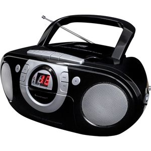 SCD5100SW CD-Radio ukw aux, cd, Kassette Schwarz - Soundmaster
