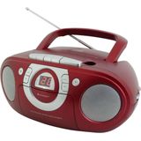 Soundmaster SCD5100RO - Boombox met FM-radio en Cassettespele - Rood