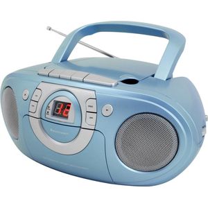 Soundmaster SCD5100BL - Boombox met FM-radio en Cassettespele - Blauw