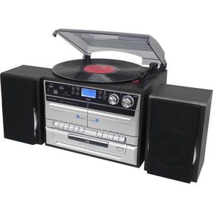 Soundmaster MCD5550SW - Muziekcenter met Platenspele - Bluetoot - C - USB en DAB - Zwart