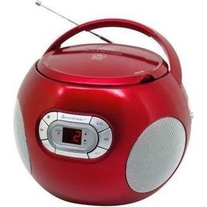 Soundmaster SCD2120RO - Boombox met FM-radio en C - Rood