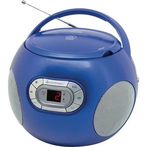 Soundmaster SCD2120BL - Boombox met FM-radio en C - Blauw