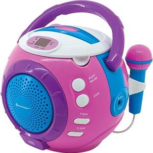 Soundmaster KCD1600 draagbare CD-radio, roze