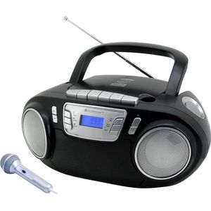 Soundmaster - SCD5800SW - Boombox - Zwart - CD-speler, FM-radio, Cassettespeler