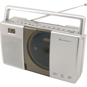Soundmaster - RCD1185 - CD Radio - Grijs - Draagbaar Met AUX-ingang