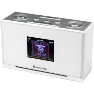 Soundmaster UR240WE - Digitale Wekkerradi - DAB+/F - met Kleurendispla - Wit