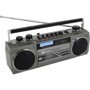 Soundmaster SRR70TI - Retro stereo radio/cassetterecorder met DAB+, bluetooth en USB