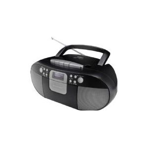 Soundmaster SCD7800SW - Boombox met DAB+/FM-radio, CD, MP3, USB en cassettespeler, zwart