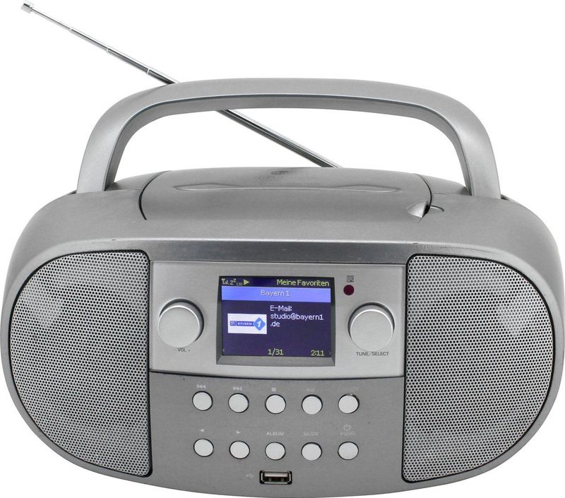Soundmaster SCD7600TI - Boombox met Internet-/DAB+/FM-radi - C - USB en Bluetooth