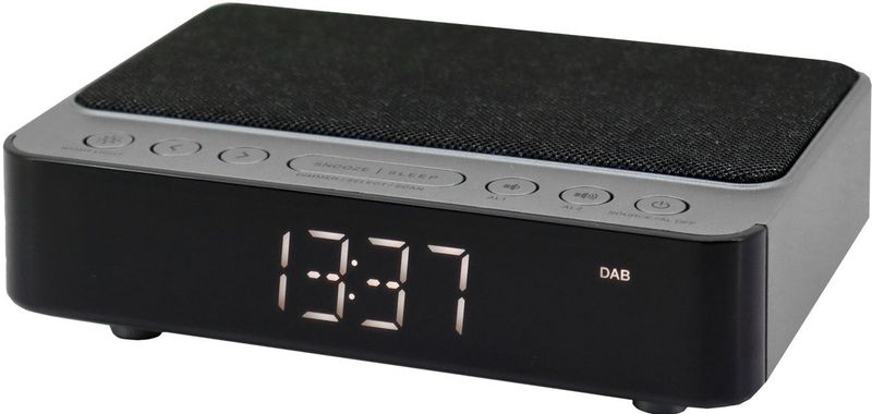 SOUNDMASTER DAB+/UKW Uhrenradio UR250AN, mit kabelloser Ladefunktion
