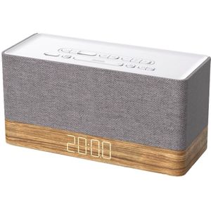 Soundmaster - UR630WE - Wekkerradio - Wit - Houten Design