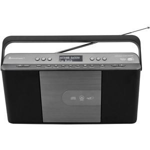 Soundmaster - Draagbare Radio - DAB+/FM - Zwart - Tijdloos Ontwerp