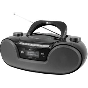 Soundmaster SCD8300SW - Boombox met DAB+/FM-radio, CD, MP3, USB en bluetooth, zwart