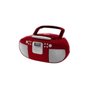 Soundmaster - SCD7800RO - Radio - Rood - DAB+ en FM - Inclusief CD- en Cassette-speler