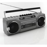 Soundmaster SRR80TI - Retro Stereo Radio/Cassetterecorder - DAB+ - Bluetooth - USB - SD