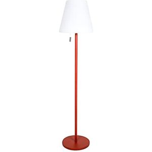 greemotion Led-vloerlamp voor buiten, 3-voudig in hoogte verstelbaar, rood, dimbaar