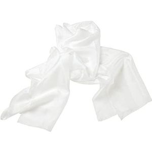 Unbekannt Zijden sjaal P05, wit, 140x45 cm, wit, M