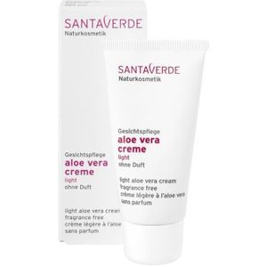 Santaverde Aloe Vera Cream Light – Fragrance Free Gezichtscrème 30 ml