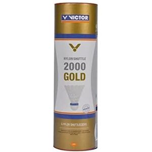 VICTOR Nylon Shuttle 2000 Gold Shuttle 6-delige doos geel-rood