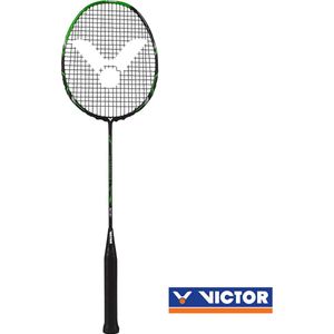 VICTOR Ultramate 7 badmintonracket - zwart/groen - controle