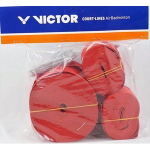VICTOR Unisex - Volwassen Court-Lines, rood, geschikt voor Airbadminton