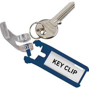 Durable 195707 Key Clip - 1957 Sleutelhanger Blauw 6 stuk(s)