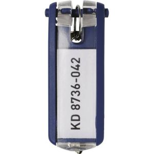 DURABLE sleutelclips - kunststof - 6 stuks Blauw