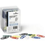 Durable 124000 paperclip dispenser met magneet 1 stuk en 125 paperclips, 26 mm, meerkleurig