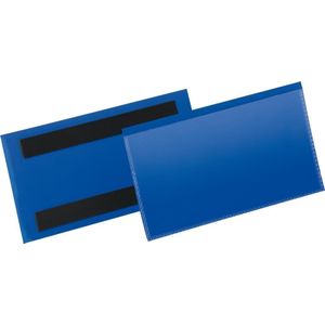 Durable 174207 Labelhoezen, 150 x 67 mm, blauw, 50 stuks