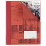 Durable Schnellhefter Duralux A4+ Hartfolie rot