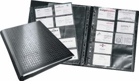 Durable Visitenkarten-Ringbuch Visifix centium A4 schwarz