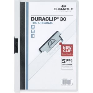 Durable klemmap Duraclip Original 30 wit - blauw Papier 4005546210292