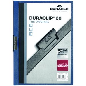 25 DURABLE Klemmhefter DURACLIP  dunkelblau