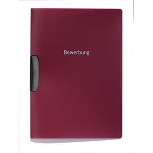 DURABLE Hunke & Jochheim DURASWING® JOB sollicitatiemap van polypropyleen, 30 vellen, aubergine/rood