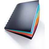 Durable Sichtbuch Duralook Style A4 20 Hüllen 4-teiliges Register schw