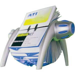 Durable Visifix flip, Blau, Silber, 400 Karten, 104 x 72 mm, 215 mm, 185 mm, 120 mm