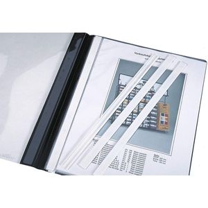 DURABLE - Afdekstrip - Wit - Voor Hechtmechaniek - Geschikt voor A4 Mappen