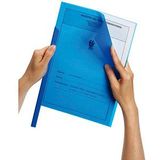 Durable 291906 klemrug hoes A4, voor ca. 1-100 vellen, verpakking 50 stuks, blauw