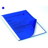 Durable 291906 klemrug hoes A4, voor ca. 1-100 vellen, verpakking 50 stuks, blauw