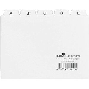 DURABLE Karteikartenregister A-Z weiß