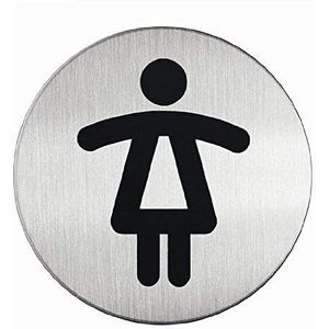 Infobord pictogram Durable 4904 wc dames rond 83mm | 5 stuks