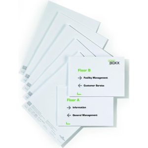 DURABLE Einsteckschilder für Namensschilder DOOR SIGN REFILL 14,8 x 21,0 cm, 20 St.