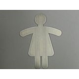 RVS Pictogram Symbool 120x90mm dames