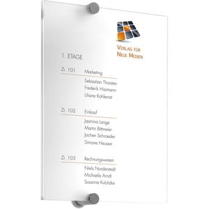 DURABLE Türschild 21,0 x 29,7 cm transparent