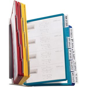 Durable Sichttafelwandhalter Vario wall 20 Tafeln sortiert