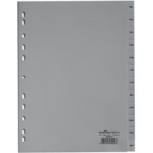 Durable Kunststoffregister, Monate Jan.-Dez., grau