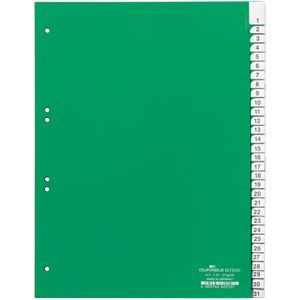 durable kunststof tabbladen pp sterkte 0-12mm 31-delig