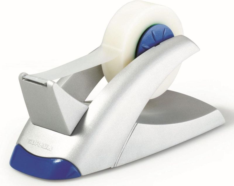 Tischabroller Tape Dispenser metallic silber